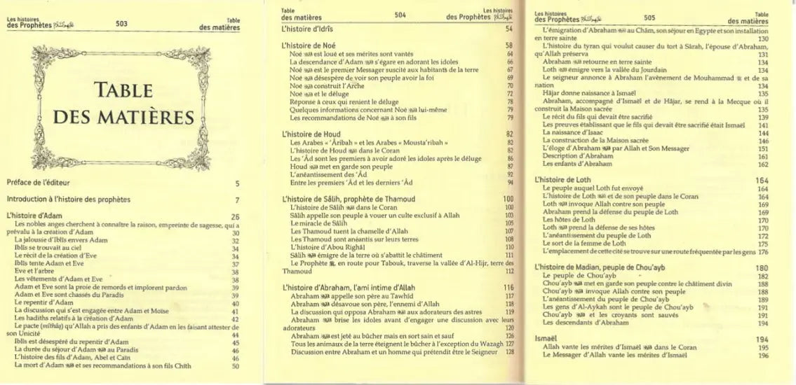 L'Authentique des Histoires des Prophètes d'Ibn Kathir
