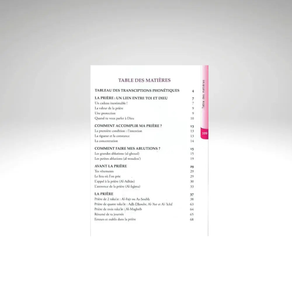 Accomplir Ma Prière - versions Fille & Garçon