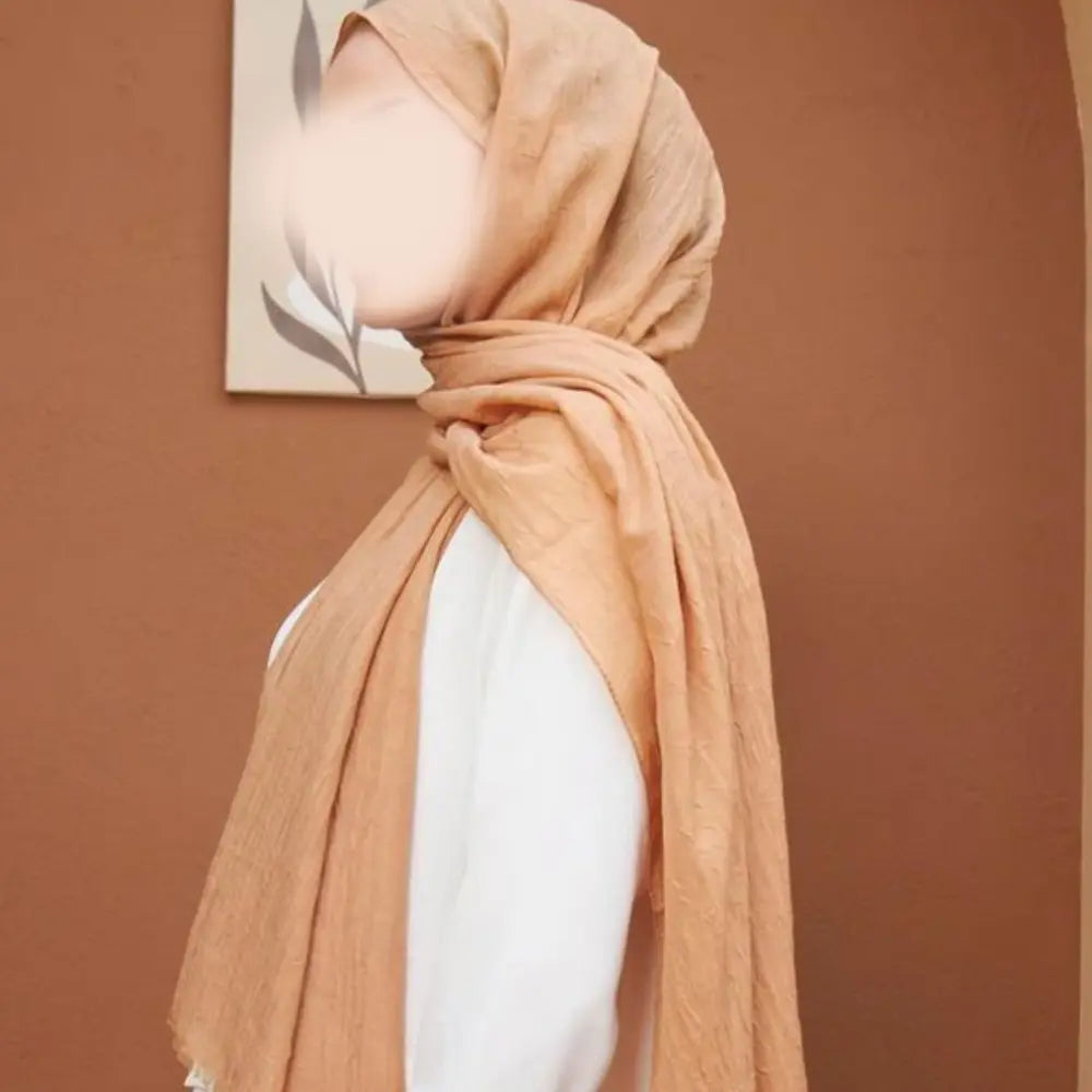 Hijab en bambou Camel
