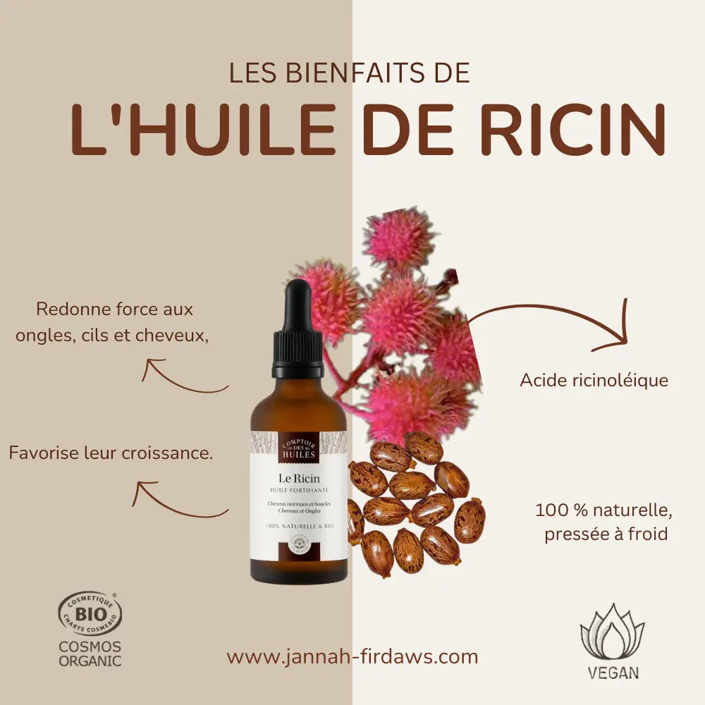 🌿 Pack Huiles Végétales BIO – Coco, Ricin & Argan Jannah Firdaws