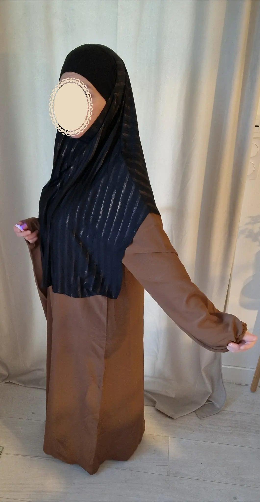 Abaya asymétrique & Khimar Jannah Firdaws