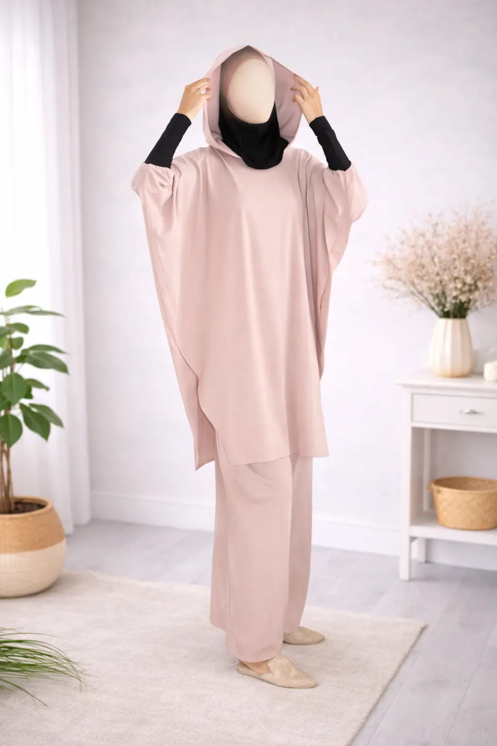 Ensemble tunique hijab intégré & pantalon Jannah Firdaws