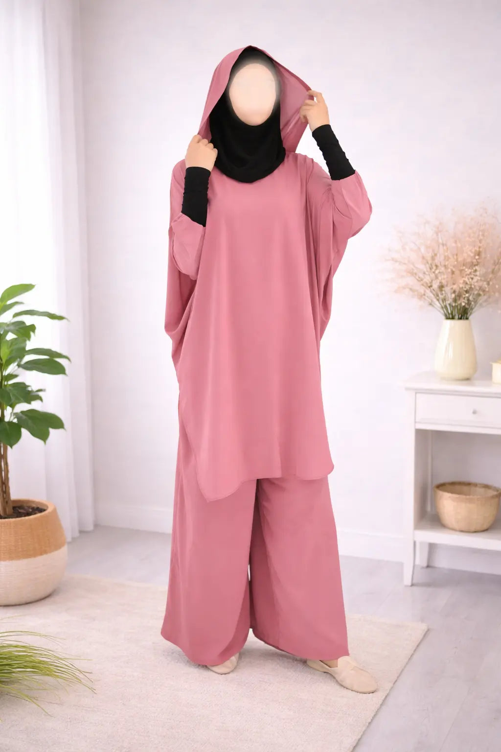Ensemble tunique hijab intégré & pantalon Jannah Firdaws