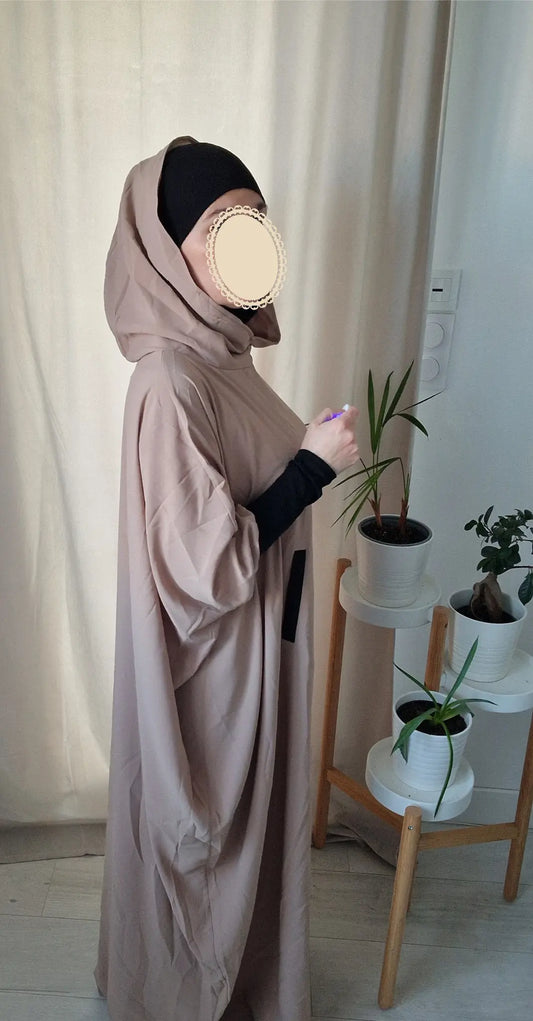 Abaya hijab intégré & capuche Jannah Firdaws